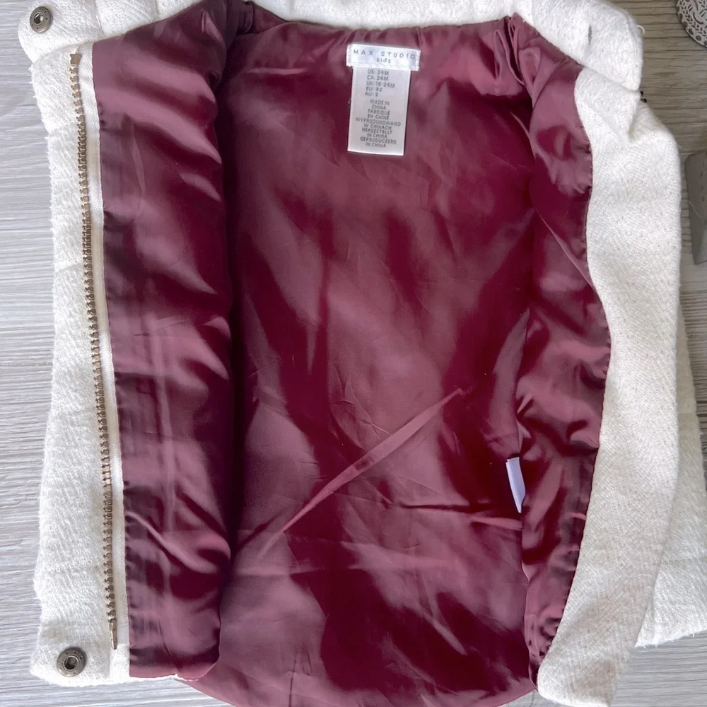 MAX STUDIO toddler bow tie vest size 24M EUC